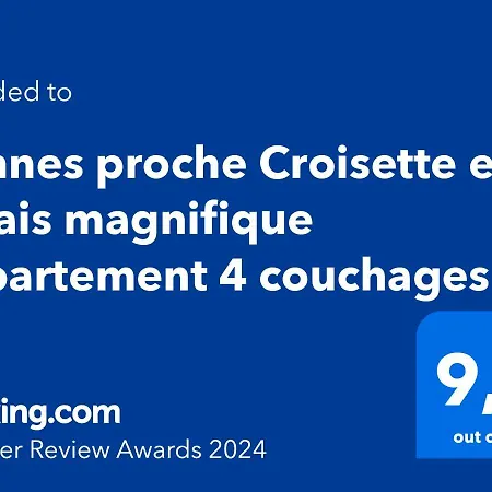 Proche Croisette Et Palais Magnifique 4 Couchages